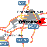 Lage Frankfurt Offenbach