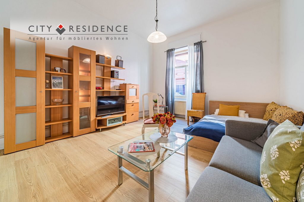 Frankfurt-Bockenheim: 1-Zi.  Wohnung, 43m², Metzstr., 1.190, Wohnen