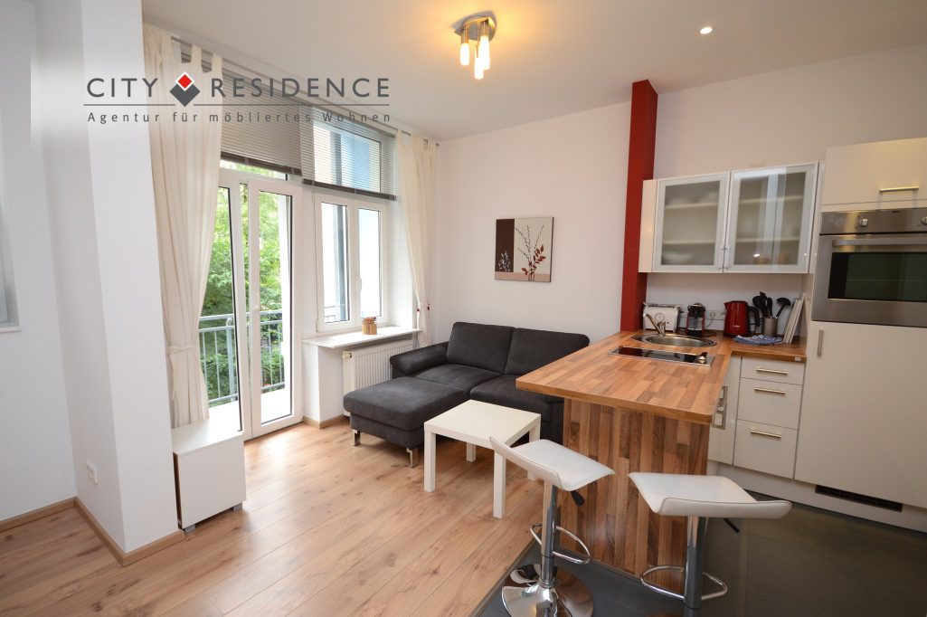 Frankfurt-Bockenheim: 1-Zi.  Wohnung, 30m², Homburger Str., 1.230, Wohnen