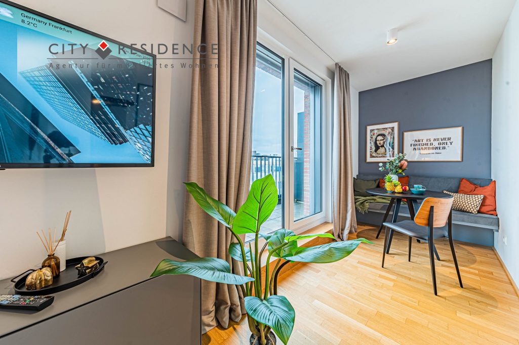 Frankfurt-Innenstadt: 1-Zi.  Wohnung, 36m&sup2;, Mainzer Landstr. , 1.659, Wohnen